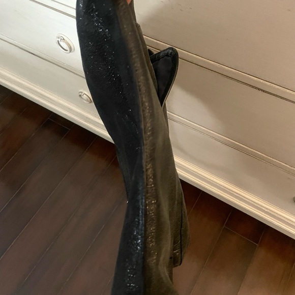 Coach Metallic Slate Leather Tote EUC - Picture 6 of 10